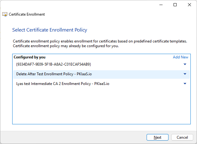 Enrollment Policies