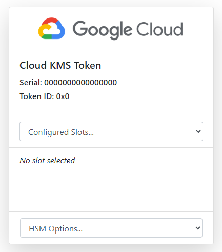 Google Cloud KMS on IoT-HSM home page